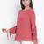 Rust red solid women top