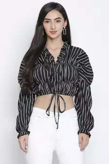 Stripez elasticated women top