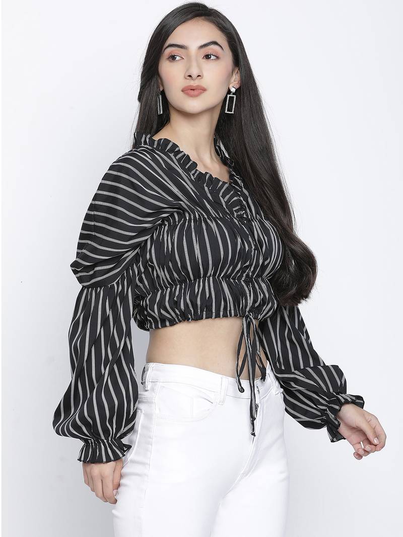 Stripez elasticated women top