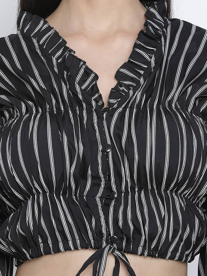 Stripez elasticated women top