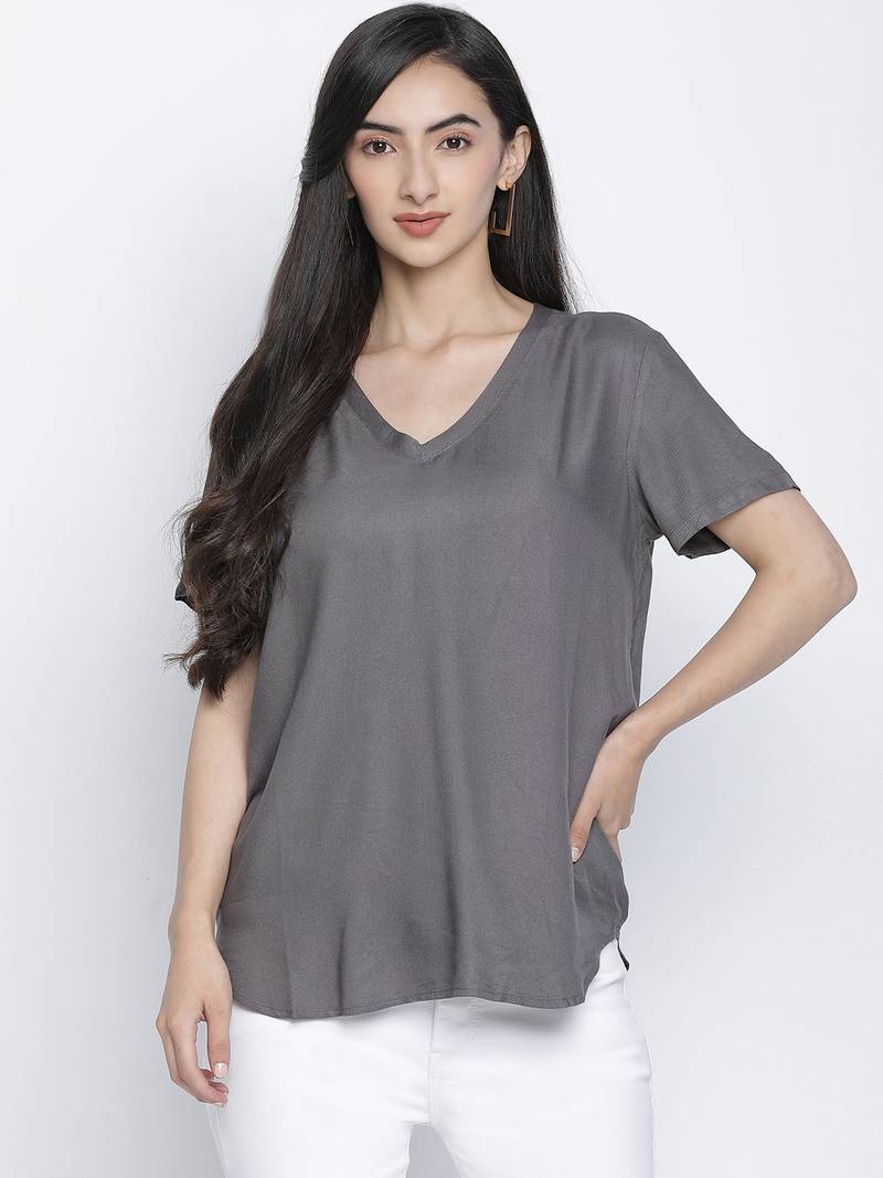Thriller grey women casual top
