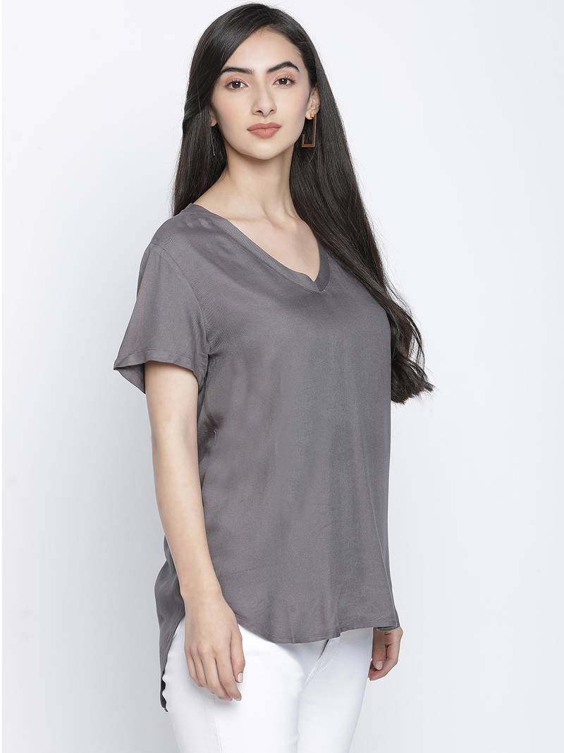 Thriller grey women casual top