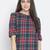 Bold brush check women top
