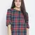 Bold brush check women top