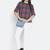 Bold brush check women top