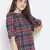 Bold brush check women top