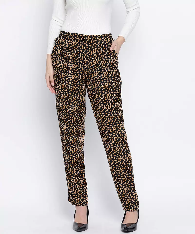 Ragallic small motif casual women pant