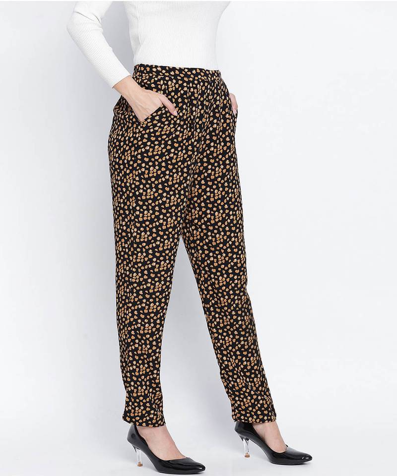 Ragallic small motif casual women pant