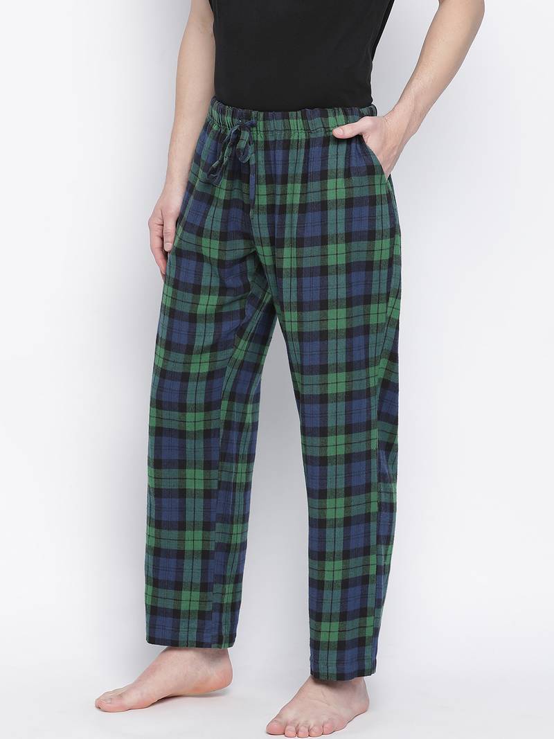 Aric green brush check men nightwea pajama