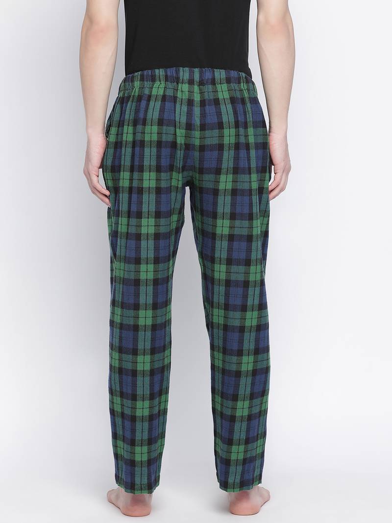 Aric green brush check men nightwea pajama