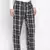 papper black brush check men nightwear pajama