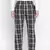 papper black brush check men nightwear pajama