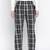 papper black brush check men nightwear pajama