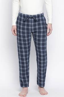 vocue blue brushcheck men nightwear pajama