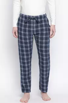 vocue blue brushcheck men nightwear pajama