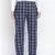 vocue blue brushcheck men nightwear pajama
