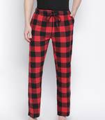 Dope red brush check men nightwear pajama