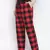Dope red brush check men nightwear pajama