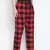 Dope red brush check men nightwear pajama