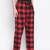 Dope red brush check men nightwear pajama