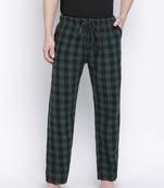 kasttle green brush check men nightwear pajama