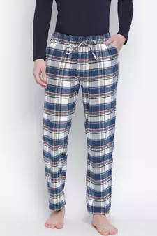 Restful multicolor brush check men nightwear pajama