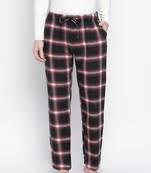 Tasser black brush check men niughtwear pajama