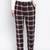 Tasser black brush check men niughtwear pajama