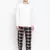 Tasser black brush check men niughtwear pajama