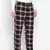 Tasser black brush check men niughtwear pajama