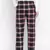 Tasser black brush check men niughtwear pajama