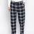 Navy real blue brush check men nightwear pajama