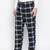Navy real blue brush check men nightwear pajama