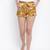 Delightful floral print women nightwear short