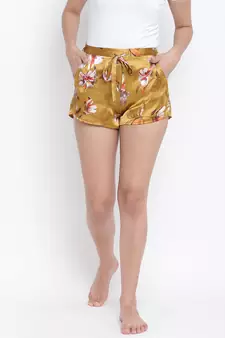 Delightful floral print women nightwear short