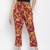 Frizzle floral print women casual Elasticated pant