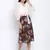 Loco lour  brownish floral print women skirt