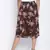 Loco lour  brownish floral print women skirt