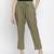 Nasttle solid khaki women Elasticated pant