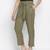 Nasttle solid khaki women Elasticated pant