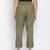 Nasttle solid khaki women Elasticated pant