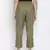 Nasttle solid khaki women Elasticated pant