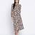 Bombshell floral print casual women dress