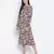Bombshell floral print casual women dress