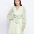 Garden green elasticated tie knot women dress