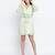 Garden green elasticated tie knot women dress