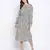 Attalic beige smocked animal printed women dress