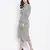 Attalic beige smocked animal printed women dress
