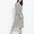 Attalic beige smocked animal printed women dress