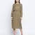 Belle solid Khaki smoked women dress